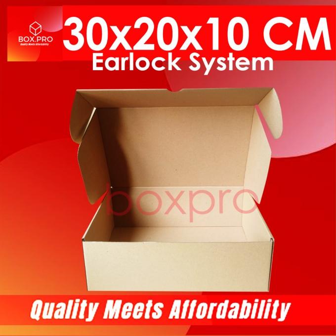 

Kardus Dus uk 30x20x10 cm (ECER) Die Cut Box Kotak Packing Sepatu
