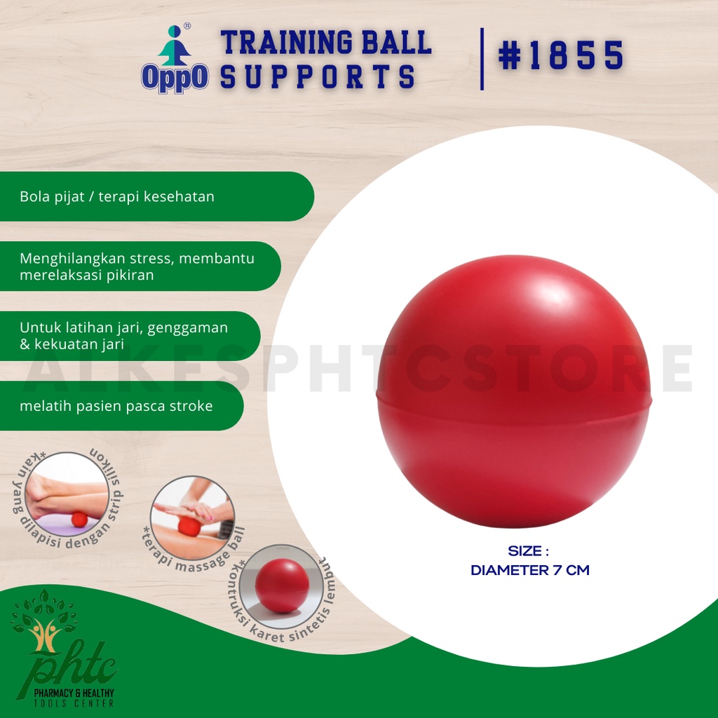 OPPO 1855 Training Ball 7cm l Bola Pijat Terapi Kesehatan | Refleksi Tangan