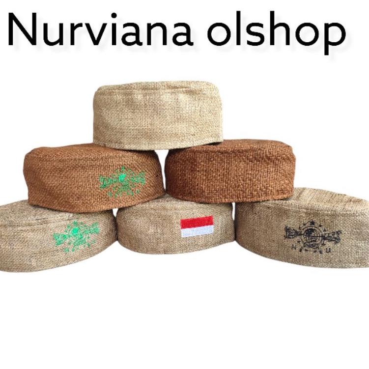 TREND TERKINI peci karung goni/peci goni/peci goni NU/peci goni coklat/peci goni coklat matang ❂ 893