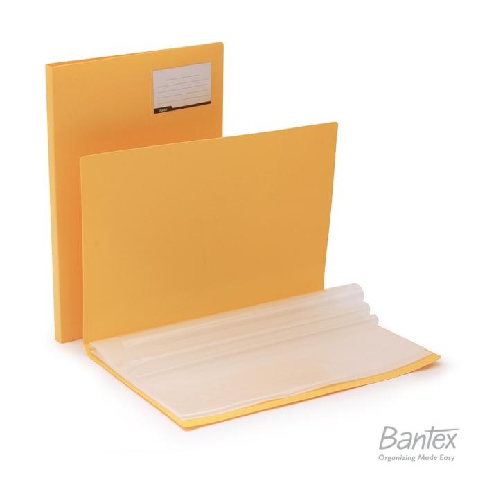 

SALE Bantex Display Book Clear Holder Folio F4 Pastel Color Freesia Yellow