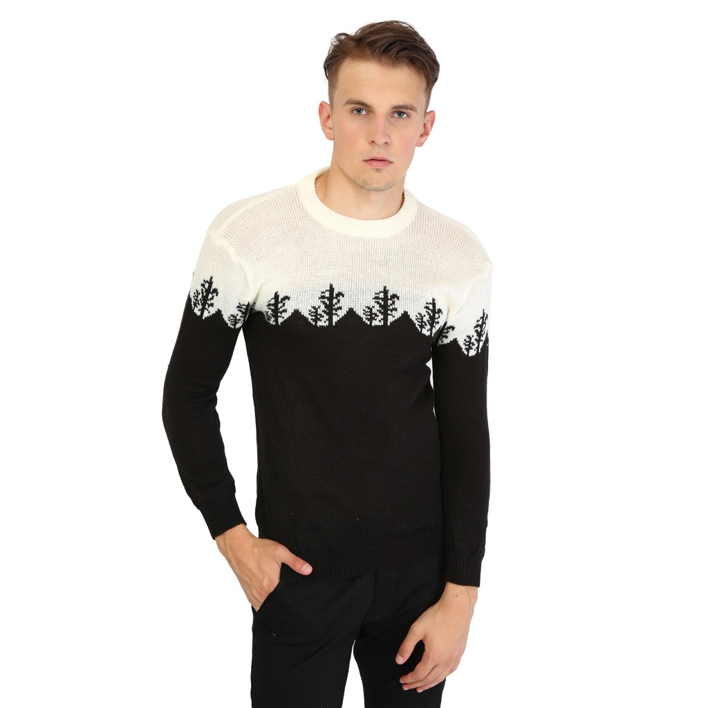 Sweater Pria Model Rajut Tribal - SWE 1092