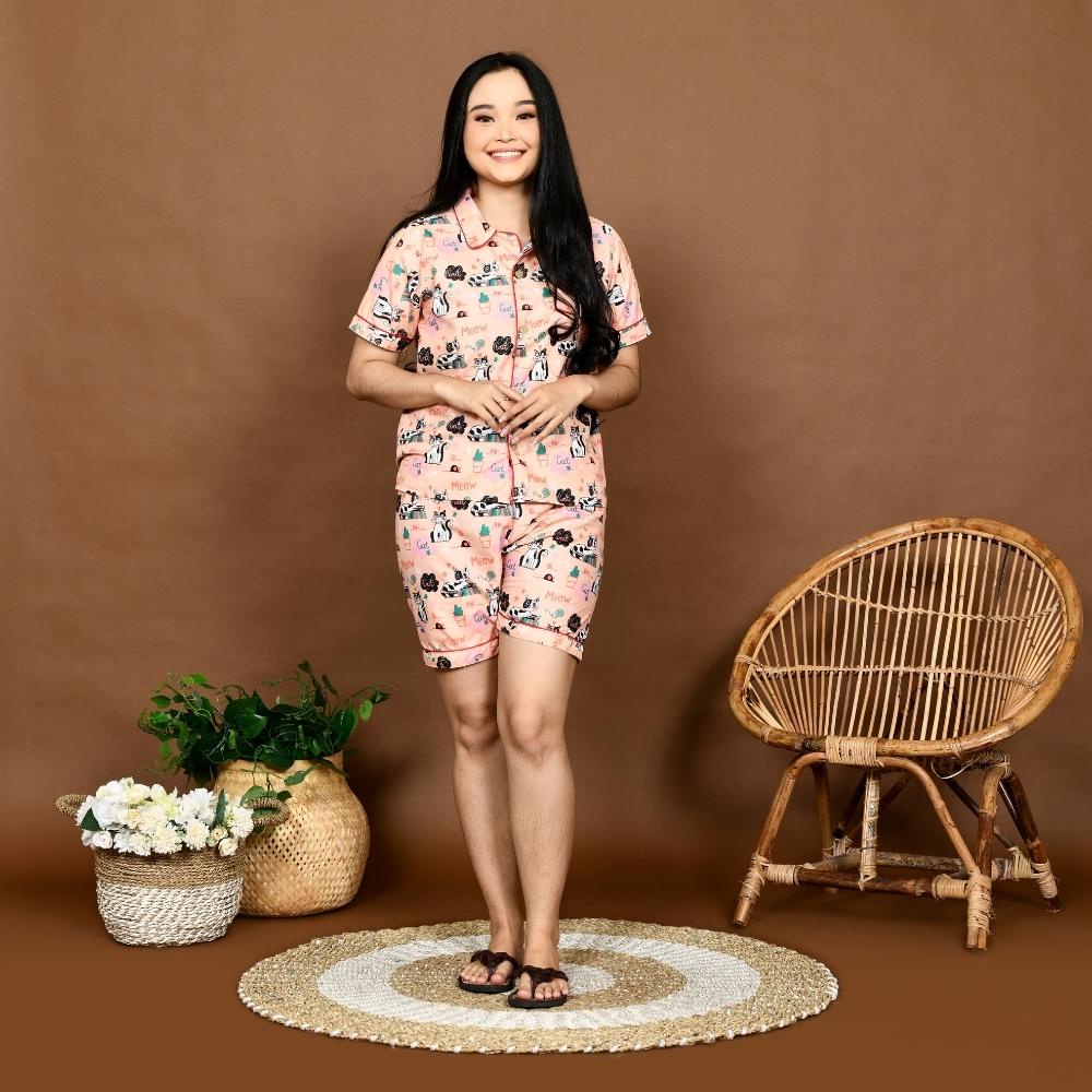 Cleopatra Piyama Wanita HP ( Size L / XXL ) Bahan Microtex / Piyama Dewasa / Piyama Karakter / Piyama Motif Cewek - Part 1
