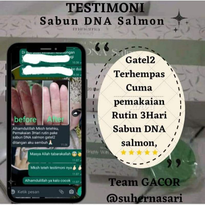 MINEMA BEAUTY SOAP/Sabun DNA SALMON/Sabun pencerah wajah/Sabun Penghilang Flek hitam