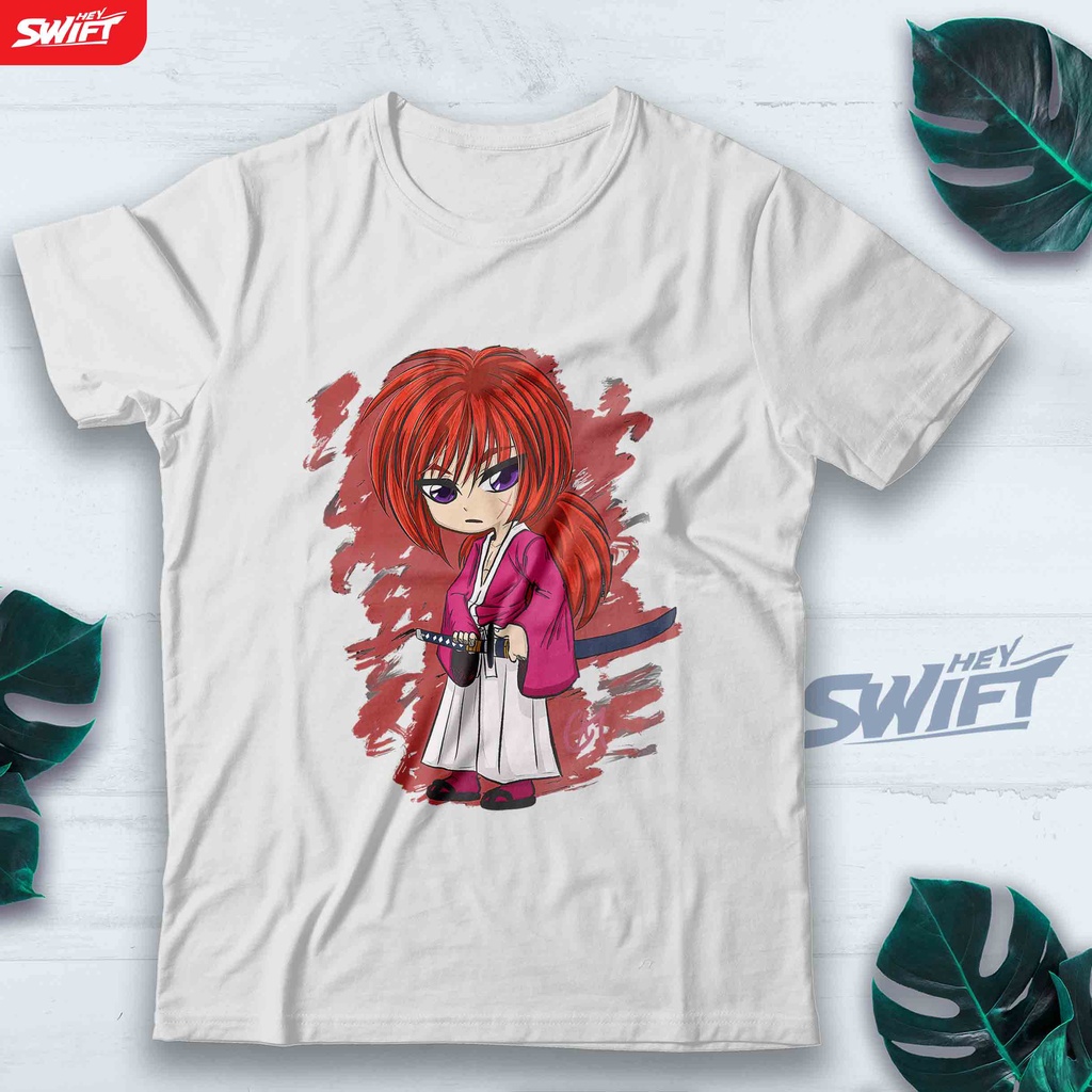 KAOS Rurouni Kenshin - Kenshin Himura samurai x anime TSHIRT BAJU DISTRO