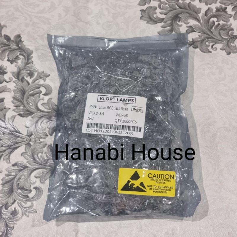 1000 pcs LED 5MM 3 Warna RGB / 2 Warna Merah - Hijau / 2 Warna Merah - Biru