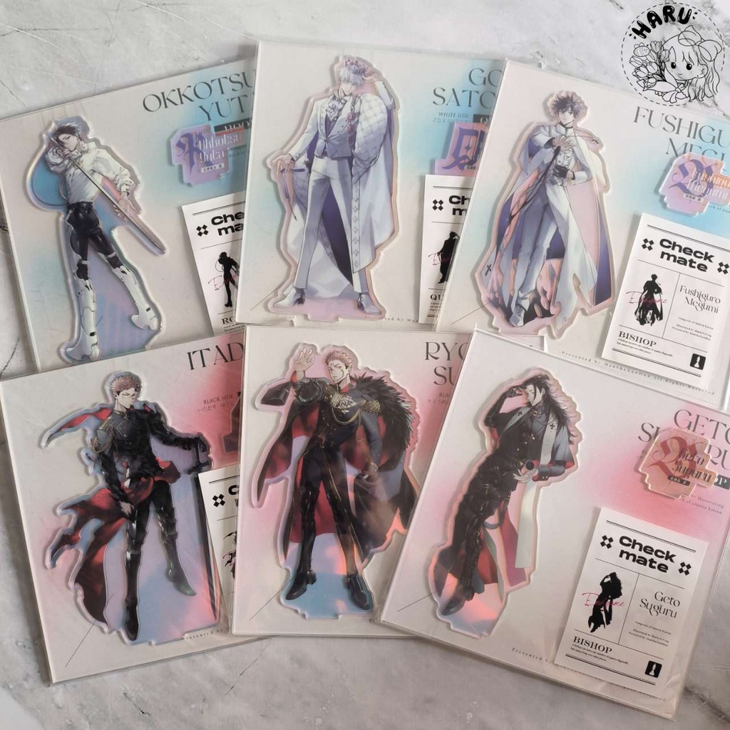 [READY STOCK] JUJUTSU KAISEN ACRYLIC STANDEE CATUR CHESS GAME GOJO YUJI MEGUMI YUTA TOGE SUKUNA