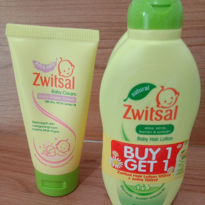 ZWITSAL BABY HAIR LOTION BUY 1 GET 1 FREE DAILY DIAPER CREAM 50M