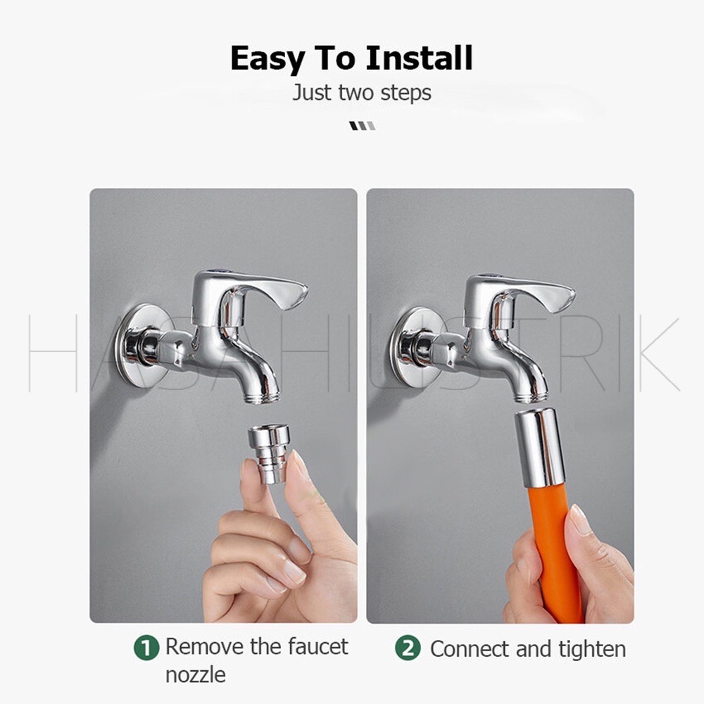 Selang Flexible 360 Derajat 20CM 30CM 50CM Ekstensi Keran Air Universal 1/2 Inch Pipa Kran Fleksibel Pipa Arah Otomatis