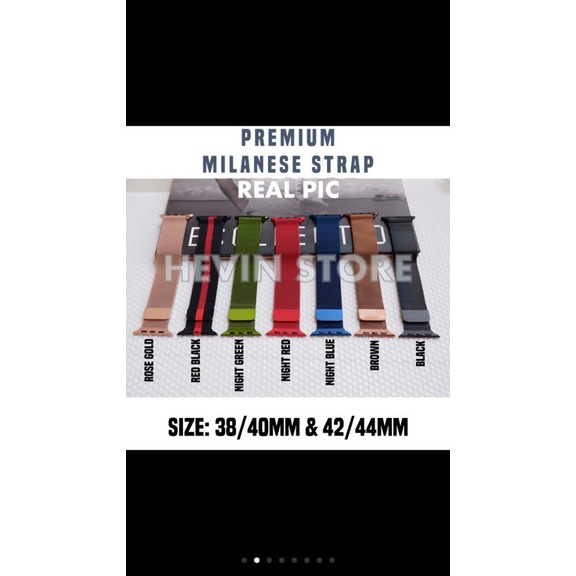 MILANESE PREMIUM STRAP FOR SMARTWATCH iOS SERIES 12345 SIZE 40MM &amp;  44MM