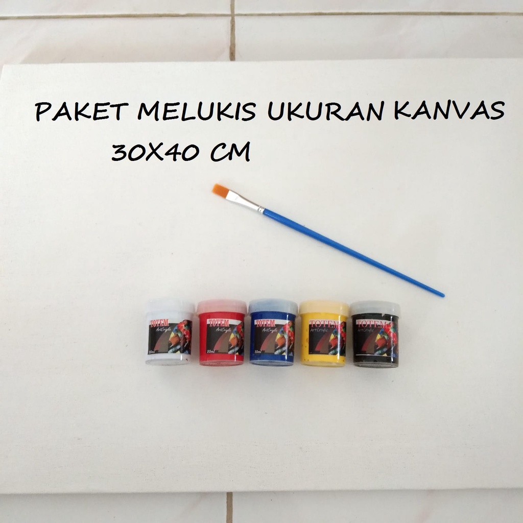 

PAKET LUKIS MELUKIS TERMURAH UKURAN KANVAS 30x40 CM