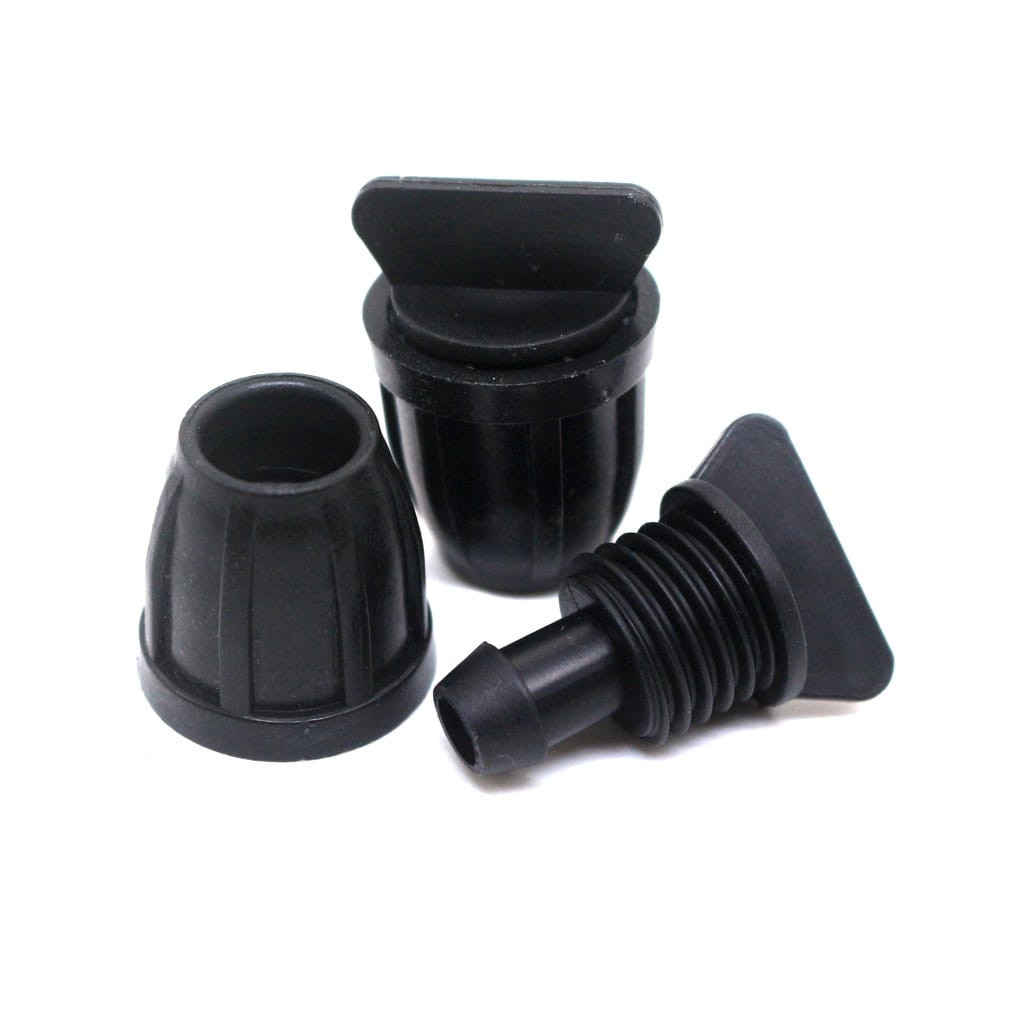 SAMBUNGAN SELANG HIDROPONIK 11MM HITAM / REDUCER TEE 11MM FITTING 1 ARAH SELANG PE 11MM