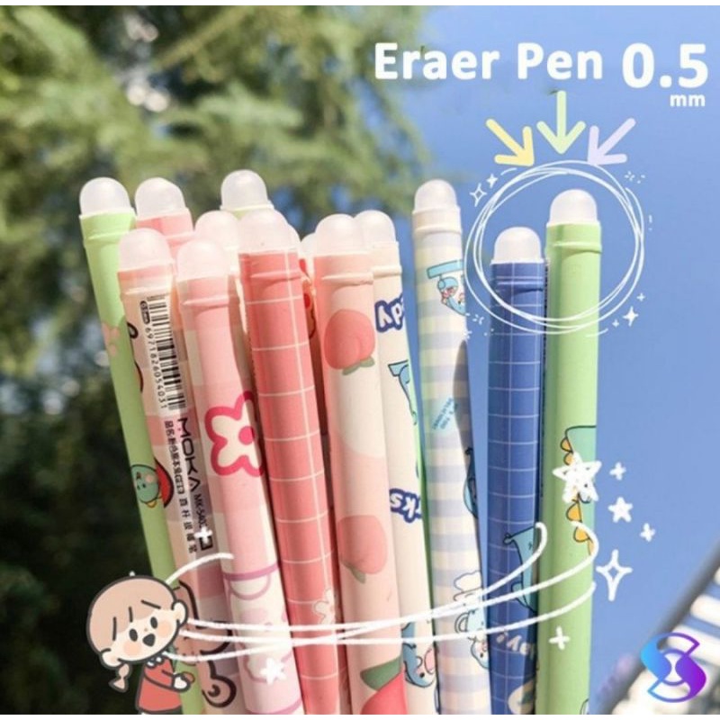 

Pulpen Hapus Erasable Pen Motif Karakter Pena Hapus