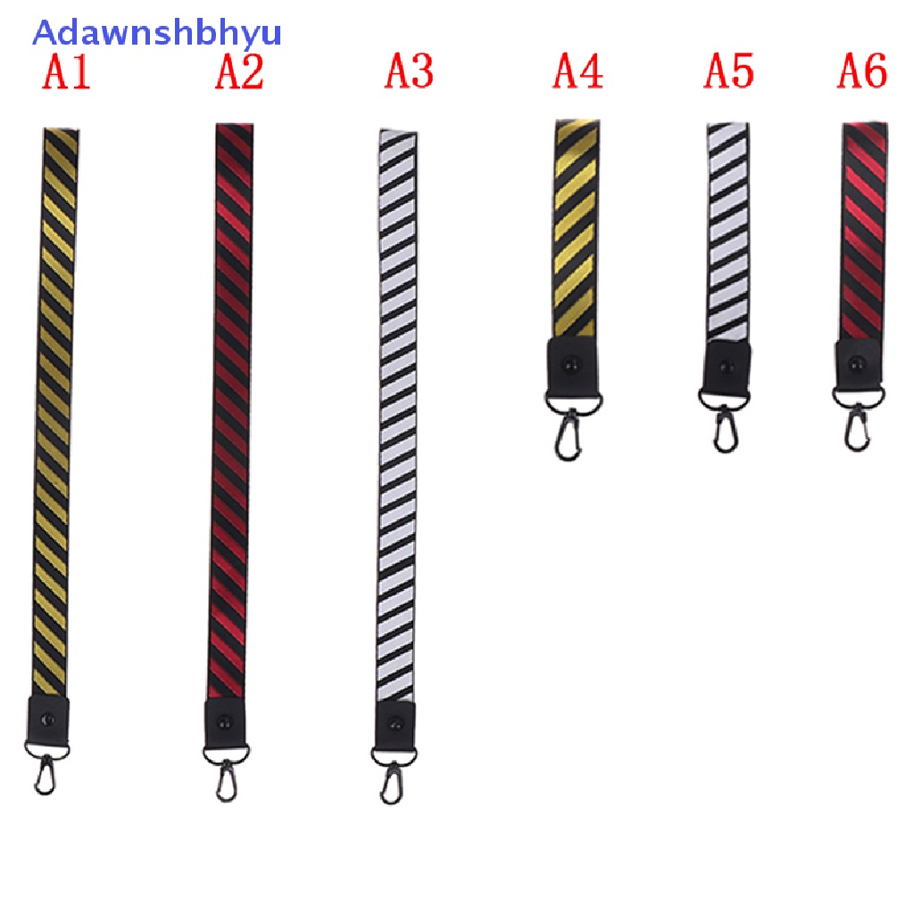 Adhyu Lanyard stripe wrist neck strap Untuk Kunci ID card phone straps Tali Gantung ID