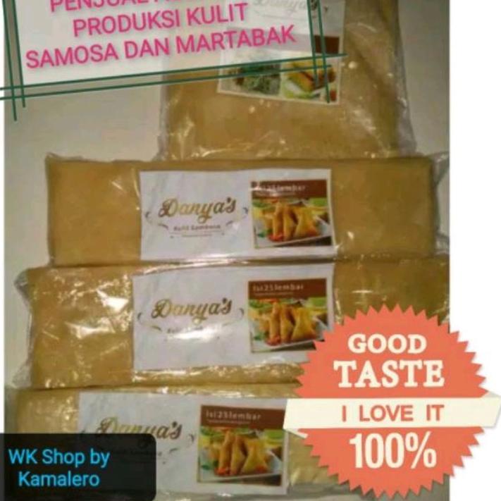 

SNT124 Kulit Samosa / Sambosa Sedang 30 cm X 7.8 cm isi 25 Lembar |