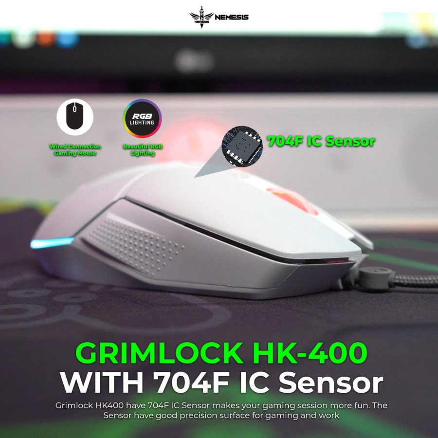 NYK Nemesis Grimlock HK-400 RGB Wired Gaming Mouse