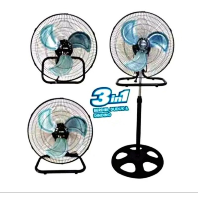 KIPAS ANGIN TORNADO OKAYAMA 18 INCH - KIPAS OKAYAMA 3IN1 BESI - KIPAS BESI OKAYAMA 18INCH - KIPAS AN