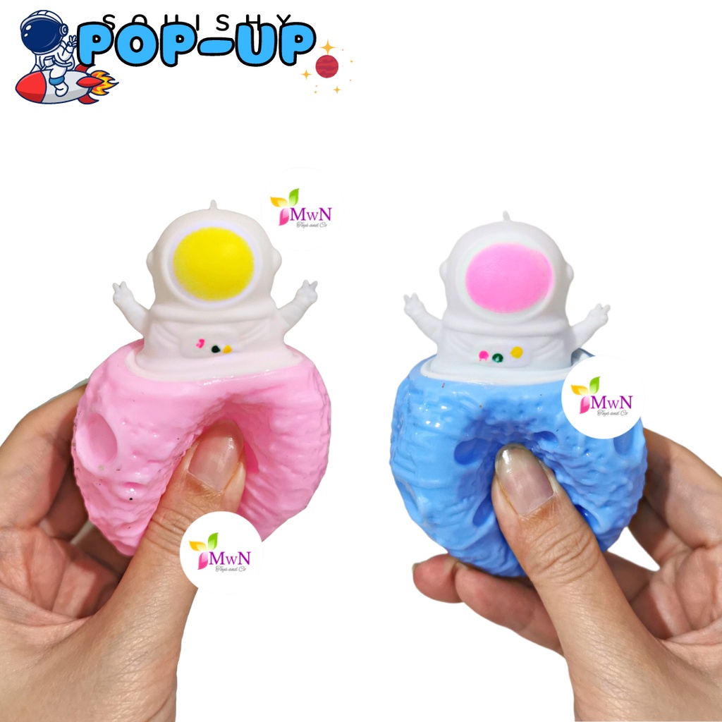 MWN Mainan Squishy Pop up Astronaut / squishy Anti stress Astronaut