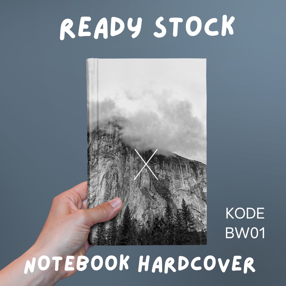

BUKU NOTEBOOK MONOCHROME/ BUKU SEKOLAH/ BUKU CATATAN/ KODE BW01