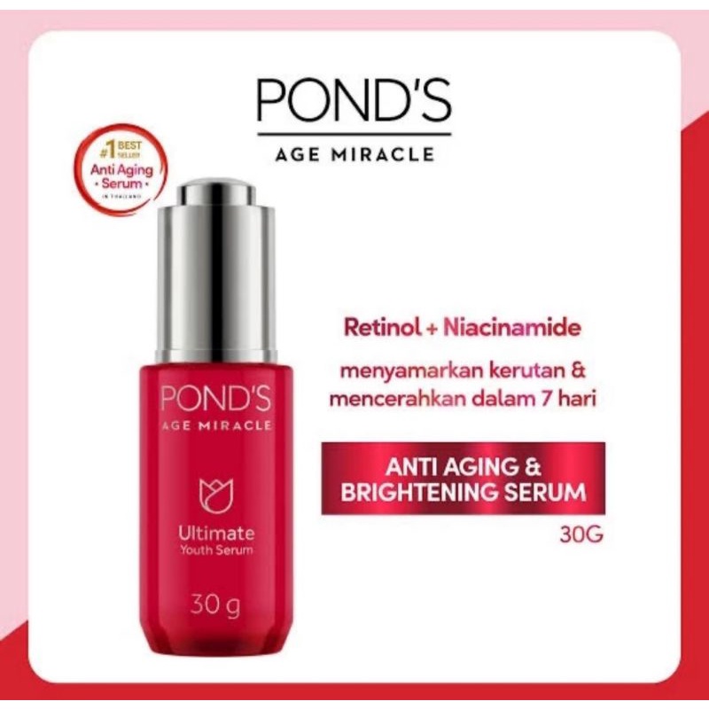 Jual Ponds Age Miracle Ultimate Youth Serum G Gr Gram G Gr Gram Shopee Indonesia