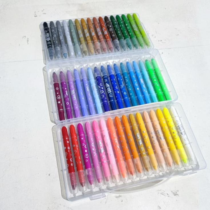 

[E-2Q ♫♪] GRASP Silky Gel Crayon Washable / Crayon Warna / Krayon Anak / Coloring Pen-top produk