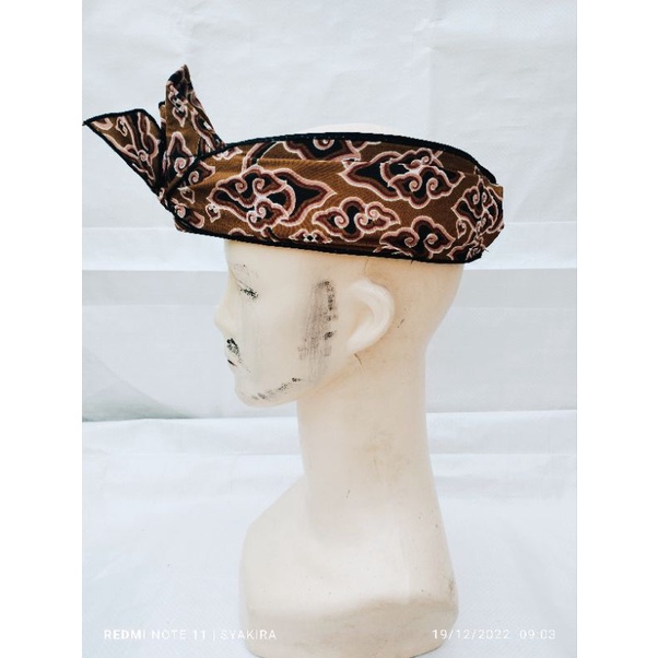 Iket sunda praktis/iket mega mendung ungu/iket blangkon sunda batik/iket kepala dewasa laki&amp;cewek
