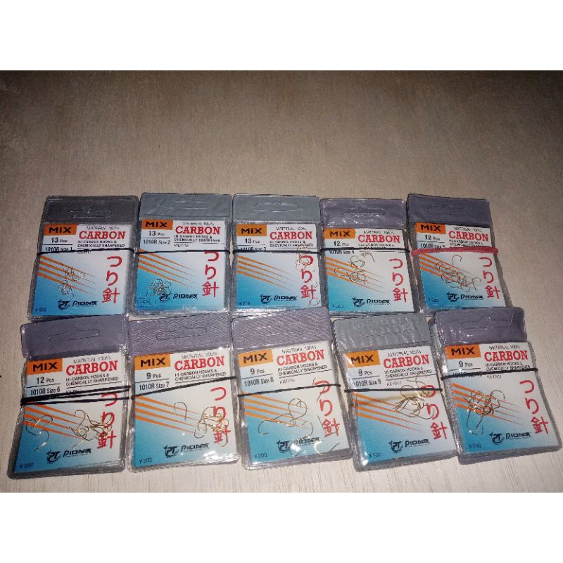 Mata kail mix carbon warna emas/kuning