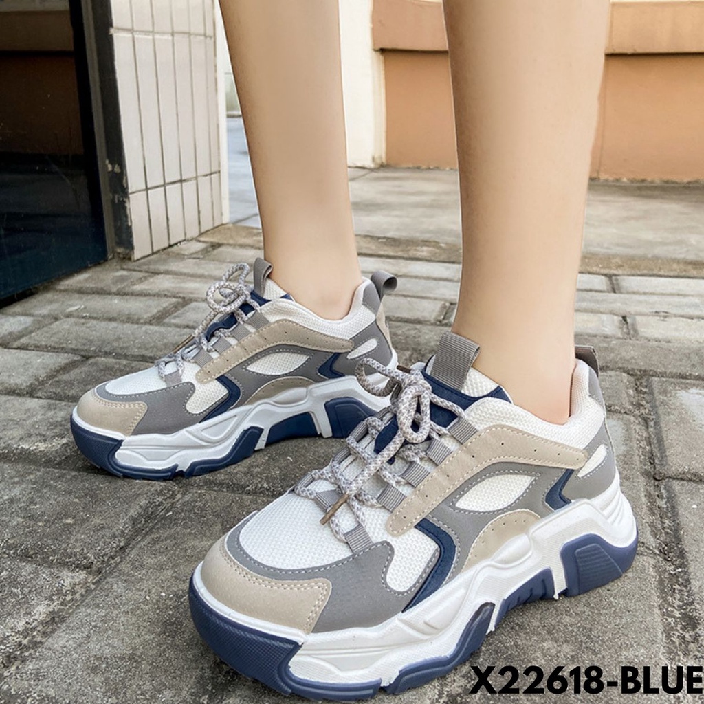 SEPATU SNEAKERS WANITA HIGHSOLE NYAMAN DIPAKAI SEHARIAN IMPORT BAHAN PU 22618