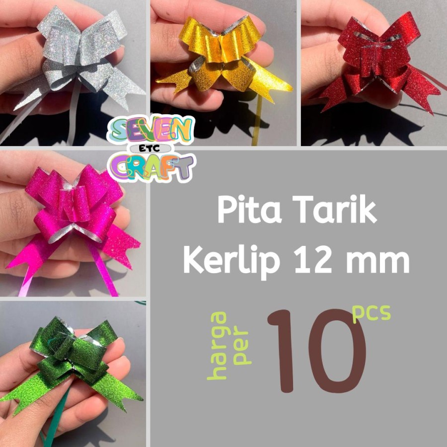 

Pita Tarik Serut Kerlip 12/18 mm 10 pcs