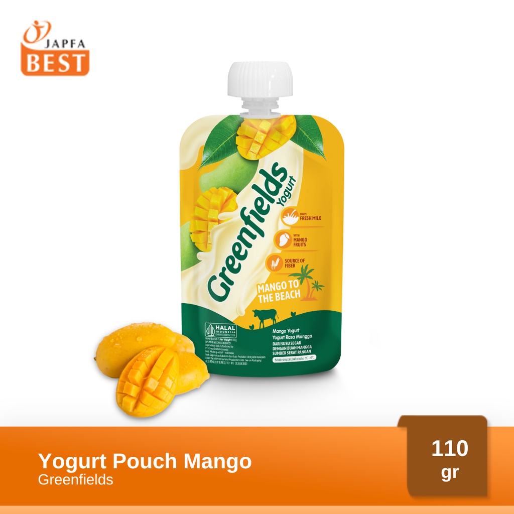 Greenfields Yogurt Pouch Mango 110gr