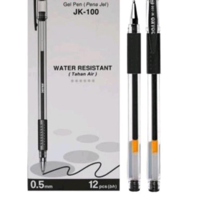 

Grosir Pulpen gel joyko JK-100 pen JK-100NT HITAM isi 12 pcs Berkualitas..