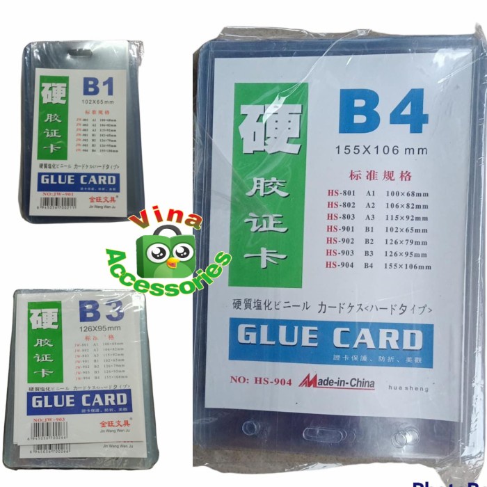 

Nametag 20Pcs Id Card Plastik Mika / Card Case Kartu Plastik Panitia