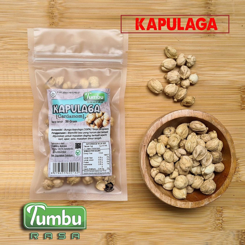 

Bumbu KAPULAGA kemasan isi 500 gram [25g, 50g] - rempah Cardamom