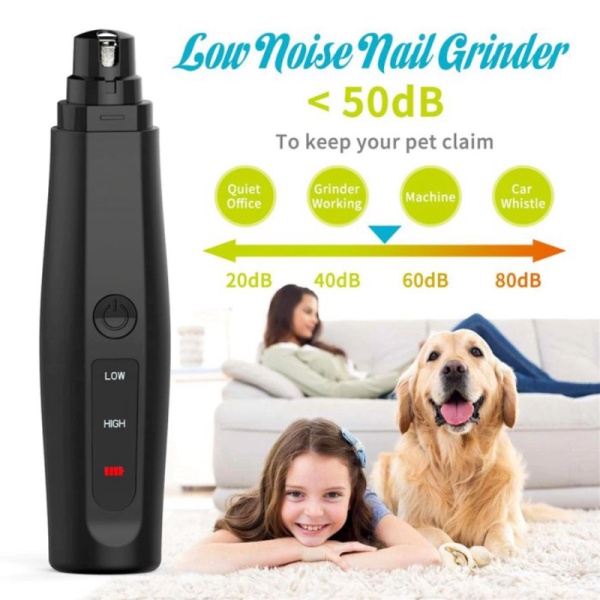

Dijual Gunting Kuku Anjing Kucing Elektrik Charging Pet Nail Grinder - Black Limited
