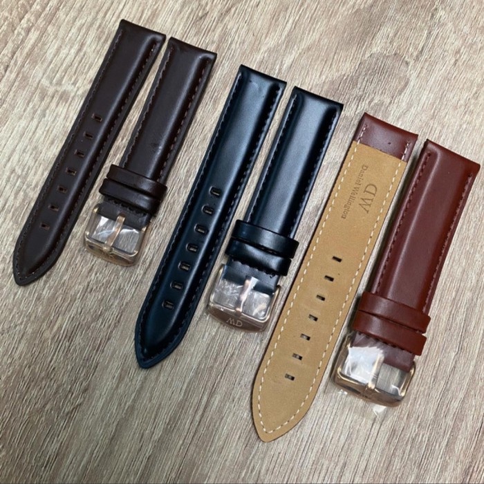 Jhg Tali Jam Kulit Dw Daniel Wellington Original Strap Free Buckle Bekel
