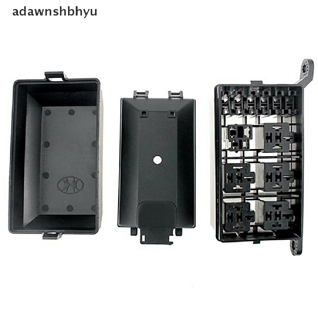 Mobil adawnshbhyu Kotak Relay 12slot adawnshbhyu 6tungku ATC/ATO 6loyang Bilah Standar Fuse Holder Block ID