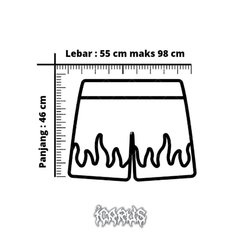 celana pendek brend new icarus