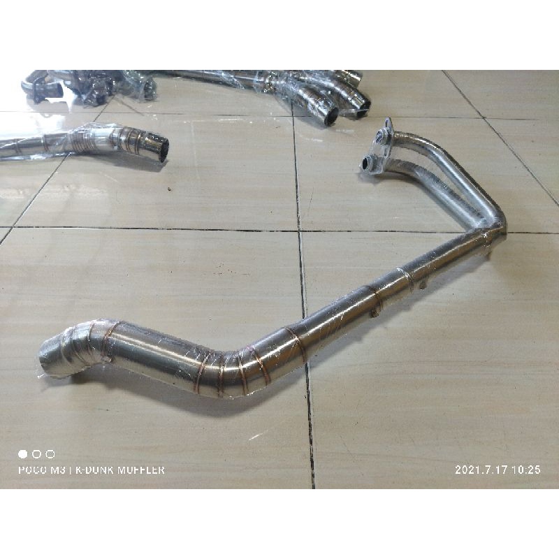 PIPA LEHER KNALPOT NINJA 250F1 NINJA 250CC karbu