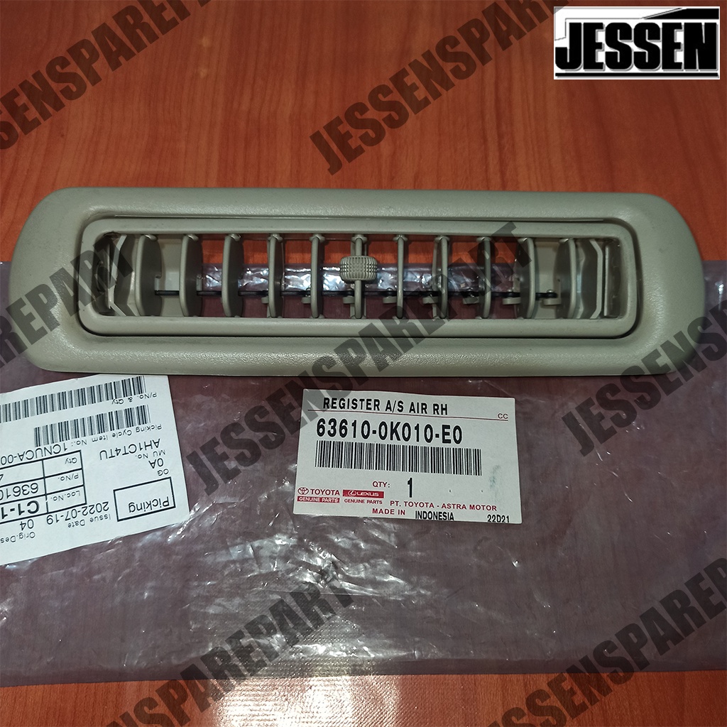 Grille Grill Gril Kisi-Kisi AC Kijang Innova 63610-0K010-E0 Original 2008 - 2016