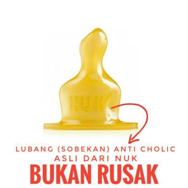 [L-7@9 ✔) Dot NUK Kuning Latex Wide Neck Premium Choice trending