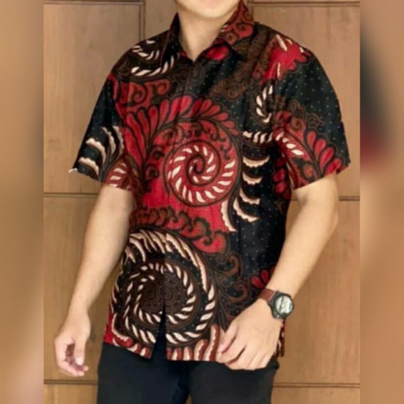 Kemeja hem batik pria / Hem batik pria / Hem sragam