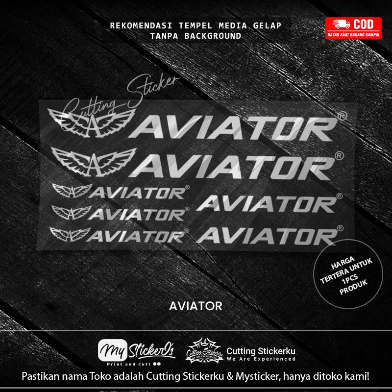 Cutting Stiker Aviator Variasi Sepeda Sticker Frame Aksesoris Body Style Lipat Keren Bodi Samping Striping Bike Road Fixie Mtb Balap Veriasi Setiker Timbul Huruf Tulisan Universal Murah Nyala Tahan Air Bodi Hologram Batang Gunung Anak Sepedah Kustom Modif