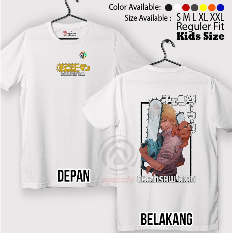 Baju Kaos atasan Anak Laki - Laki Agatchi Motif Chanshaw Man V4