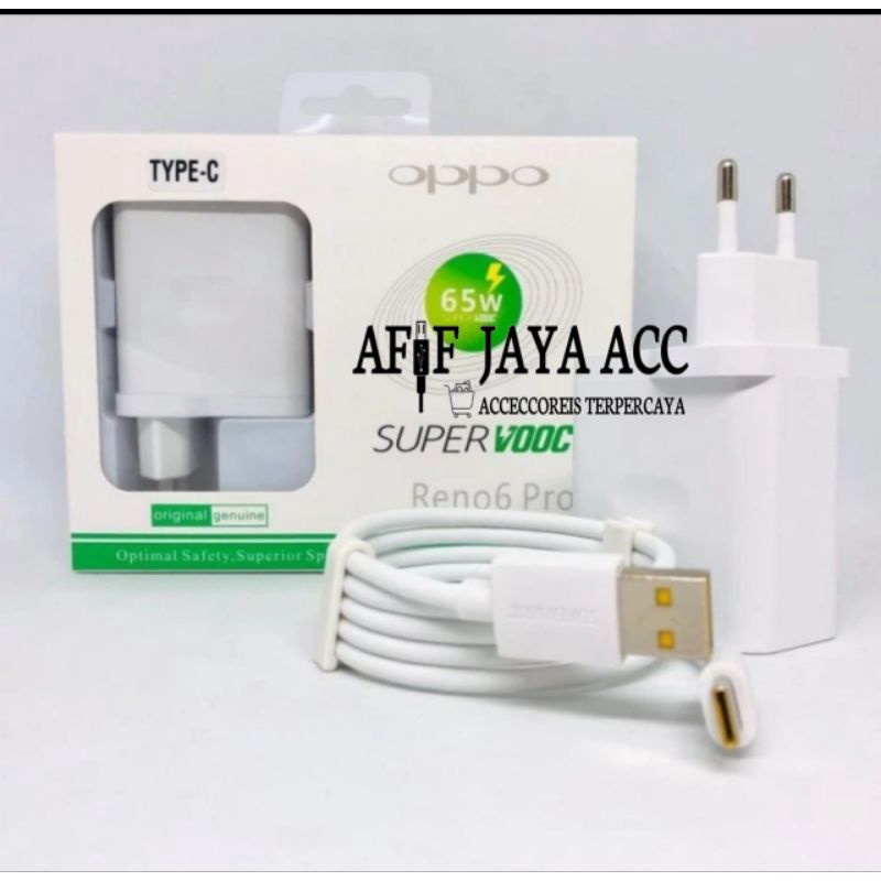 CHARGER ORIGINAL OPPO FLASH CHARGING 6.5 W SUPER VOOC SUPPORT  RENO 5 TIPE C & MICRO CAS HP OPPO