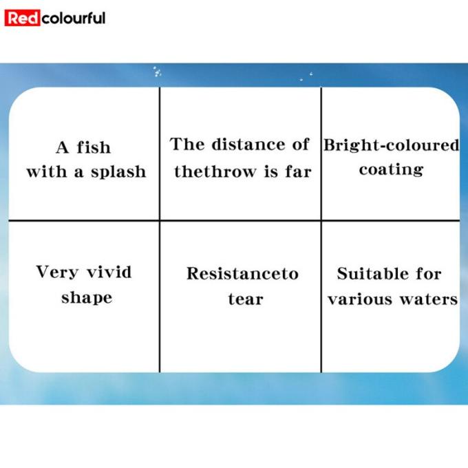 Redcolourful Umpan Pancing Laut Kayu, Umpan Pancing Palsu Trolling