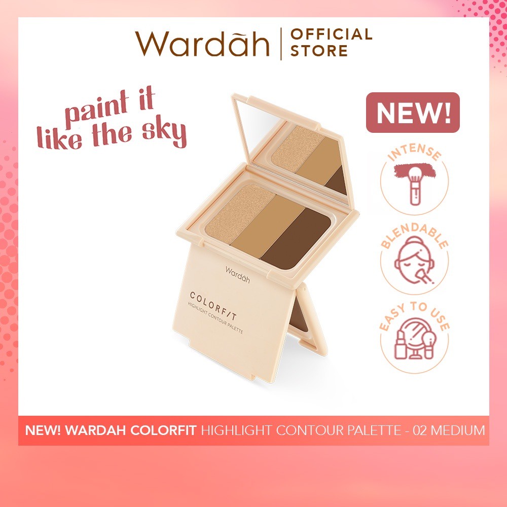 ❣️Rakkistore99❣️ Wardah Colorfit Highlight Contour Palette