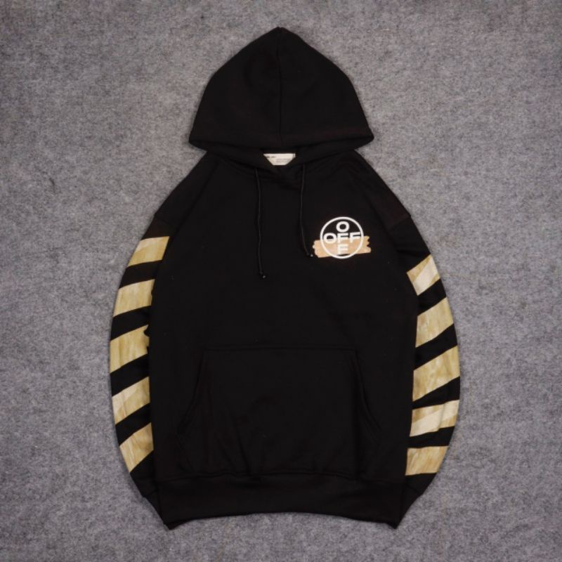 SWEATER HOODIE OFF WHITE MIROR | JAKET OW FULLHANGTAG & LEBEL BAST SELLER