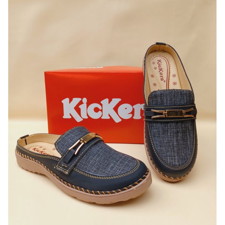 sepatu sandal kickers wanita slip on jumbo bigsize  41_45 . SL aulia 77
