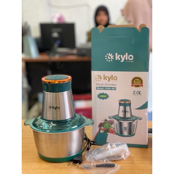 Blender Daging Stainless HIJAU 803 / Kylo meat grinder 2L Blender Daging Stainless Premium garansi
