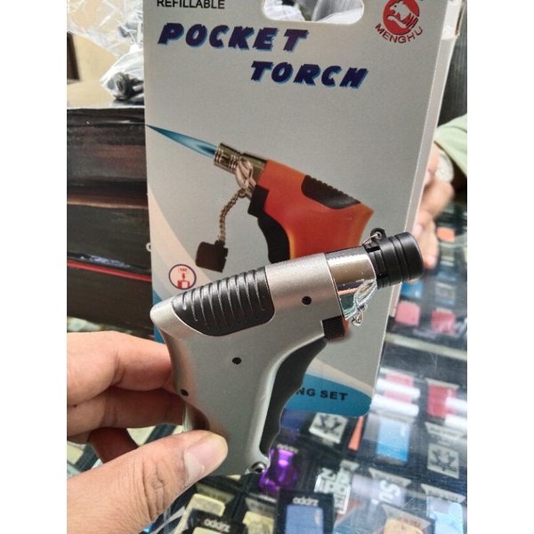 Korek Api Power Pocket Torch Refillable//Korek Api Las//Korek Api Butane Power
