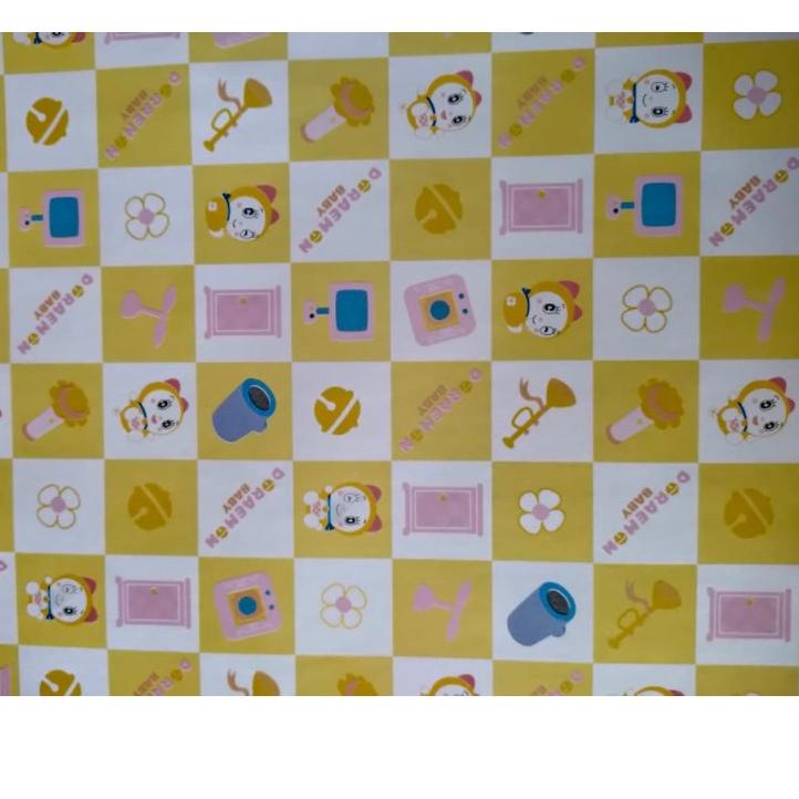 

㊟ Kertas kado motif Doraemon ukuran 50x55cm, Merk J&J , harga adalah untuk 10pc し
